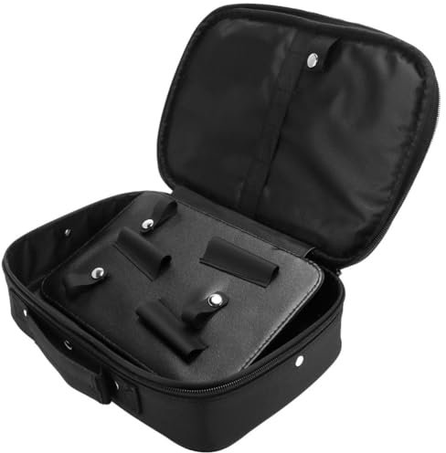Housoutil Valigetta Da Barbiere, Nylon Grande Capacità Custodia Valigetta Degli Attrezzi Da Barbiere, Nera Valigetta Barbiere, Custodia Borsa per Parrucchiere per Parrucchieri, Barbieri, Truccatori