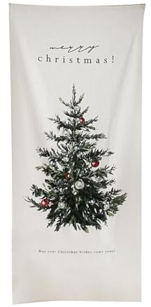 MONOJLY Weihnachtsbaum Stoff Poster Wandteppich Hintergrund Stoff Dekoration für Wohnzimmer Zuhause Hängende Wandteppiche Hintergründe