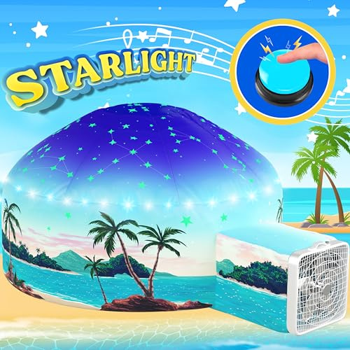 W&O Starlit Oasis Inflatable Fort with Lights & Sound - Fan Not Included