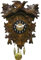 Engstler original Schwarzwald Kuckucksuhr aus Holz 14 x 10 cm Made in Germany