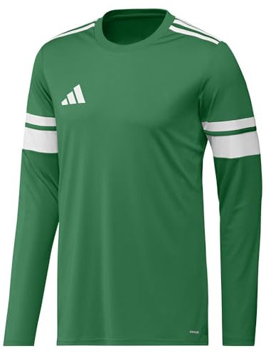 adidas Men's SQUADRA25 Jersey Long Sleeve, Team Green/White, XL