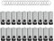 WOOOLKEN USB Stick 16GB 20 Stück High Speed USB 2.0 Speicherstick Swivel Datenspeicher Metall Memory Sticks Flash Drive (Schwarz)