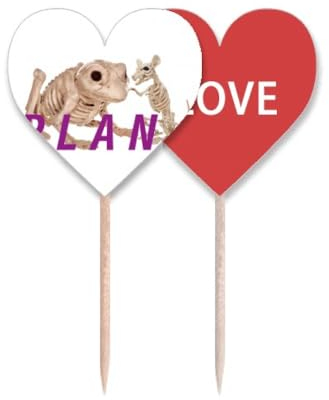 Frogs Mouse Plan Art Deco - Palillo de dientes con diseño de corazón