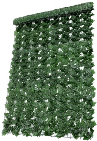 KITANDOVE Valla De Red con Hojas Verdes Artificiales para Plantas De Imitación para Balcón Terraza Pantalla De Privacidad
