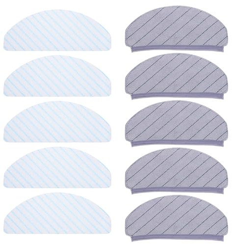 sourcing map Microfiber Cloth Mop Pads & Disposable Cloths Mop Pads Robot Vacuum Cleaner Accessories for Ecovacs for Deebot T10/T10 Plus Replacement
