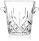 Seau à glace en verre transparent de 2 litres pour boissons et fêtes, qualité alimentaire, parfaits pour les bouteilles de vin, de champagne ou de bière
