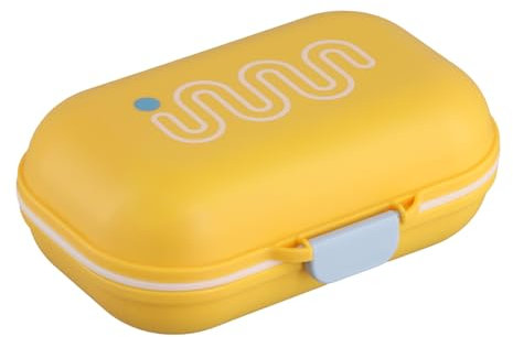 Boîte à Savon Portable Scellée Avec Couvercle - Belle Boîte de Sapin Drainant pour Rangement et Voyage (Jaune Citron)