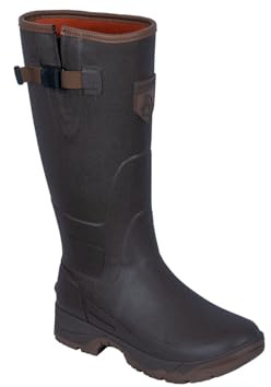 Somlys - Bottes de chasse caoutchouc doublées néoprène B02 (Vert, Système Taille Chaussures EU, Adulte, Numérique, Large, 45)