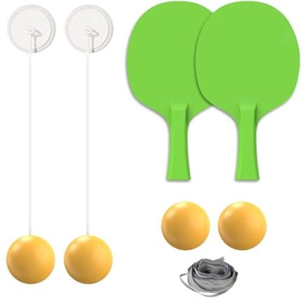 Portable Table Tennis Exerciser with Adjustable Design, Adjustable Table Tennis Trainer for Improved Skills, Easy-to-Use Pong Training Kit, Hangable Table Tennis Trainer for Indoor/Outdoor Use, A