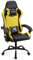 Play haha.Gaming chair Office chair Swivel chair Computer chair Work chair Desk chair Ergonomic Chair Racing chair Leather chair Video game chairs (Yellow,lumbar pad)