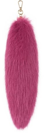Fuchsschwanz Anhänger Keychain Fox tail Schlüsselring, Weich Flaumig 31CM Fell Schwanz Tasche Zusätze Auto Schlüsselketten Anhänger Handtasche Dekoration (Rosa,31CM)