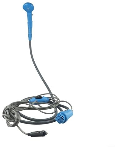 Juego de ducha de coche, portátil de 12 V CC, kit de ducha de camping con bomba eléctrica para viajes al aire libre, senderismo, lavado de coches, manguera de 2 m, cable de 4 m