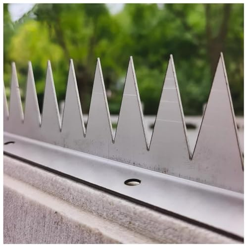 Sxlawesom Picos de Pared de Acero Inoxidable Picos metálicos Anti-trepa para Vallas Exteriores, Vallas de jardín (1 Unidad)