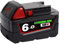 18V Kompatibel for Milwaukee M18 M18B6 18V XC 12Ah 6Ah Li-Ion Batterie 48-11-1860/Ladegerät Wiederaufladbare Batterie(3000MAH fig. Reactionary)