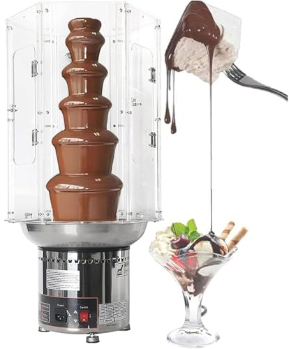 Chocolate Fountain Cover,4-7 Tiers Electric Chocolate Fondue Fountain Machine Cover,PVC Chocolate Fountain Cover,Hot Chocolate Fondue Cover,for Party Wedding Birthday Christmas(4tiers)