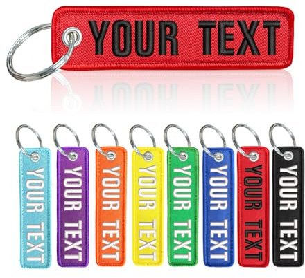 QIMAMADE Porte-clés personnalisé pour moto, voiture, scooter, sac à dos, cadeau pour homme et femme