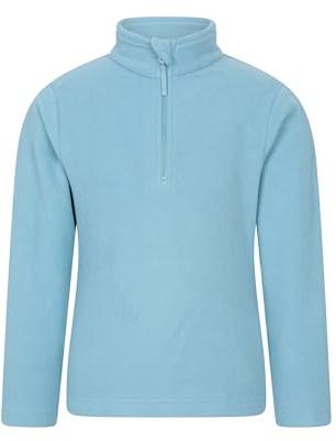 Mountain Warehouse Camber Kids Half-Zip Fleece Jumper | Boys & Girls Lightweight & Breathable Soft Microfleece Sweatshirt for Comfort, Anti-Pill & Thermal Winter Hoodie for School