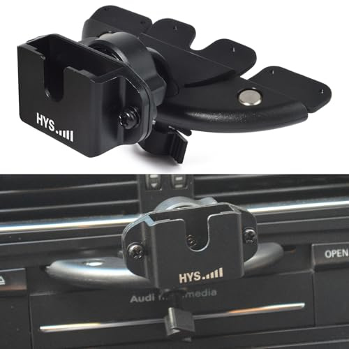 HYS CD Schlitz, Funkgeräte Halterung für Auto CD-Player | Kompatibel mit mehreren Modellen von Walkie-Talkies mit Rückenclip