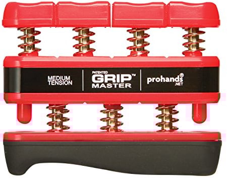 Pro Hands Fingertrainer Gripmaster medium, Red, 230x140