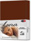 CelinaTex Luna Spannbettlaken 200 x 200 cm kastanien braun Polyester Bettlaken Mikrofaser Spannbetttuch