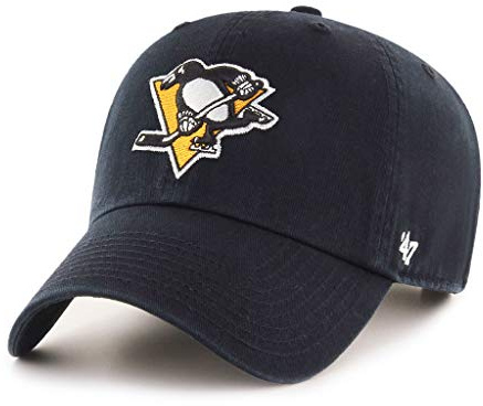 '47 NHL Pittsburgh Penguins Clean Up Cap, One Size, White