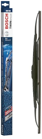 Bosch Scheibenwischer Twin Spoiler 550US, Länge: 550mm – einzelner Scheibenwischer für Frontscheibe