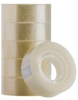 Nastro adesivo trasparente 33 M x 19 mm economique e resistente – Set di 6 rotoli