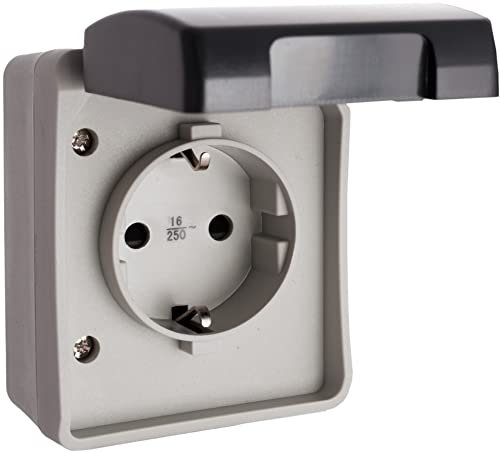 Solera 3360 - Base de enchufe 2P+T/T lateral 16A 250V~. IP44. Certificado VDE.