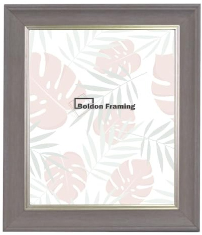 Boldon Framing Cornwall Range Vintage Antique Style Distressed Picture Frames For Wall Art & Picture Display, Charcoal Grey, A3