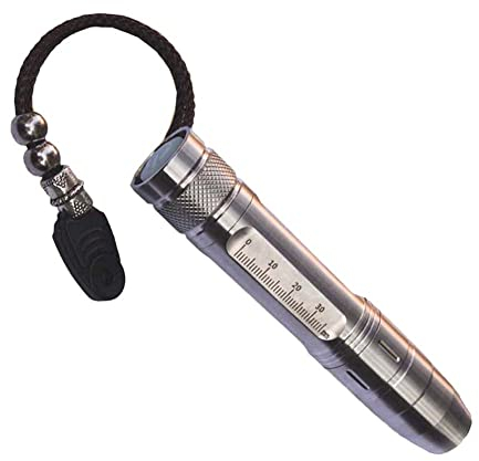 QLEE Led Uv Flashlight 365nm R5 Jade Jewelry Gemstone Identification Lights Ultraviolet/Yellow/White 3 in 1 Light Measurement Scale with Battery