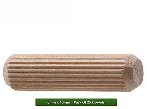 Fort Fasteners Wooden Dowel 6mm x 40mm Pack Of 25