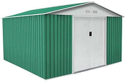 Gardiun Conventry - Casetta in metallo, 9,66 m², colore: Verde