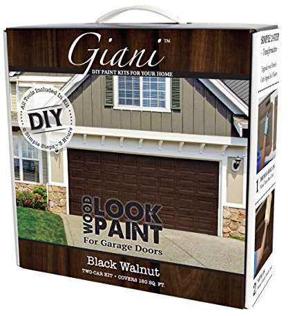 Wood Look Paint Kit for Garage Doors (Black Walnut)