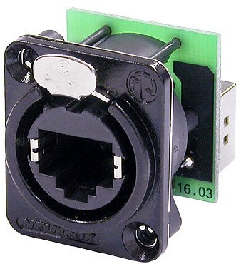NEUTRIK NE8FDPB ADAPTER IN LINE CAT5E, RJ45,JACK,8 WAY