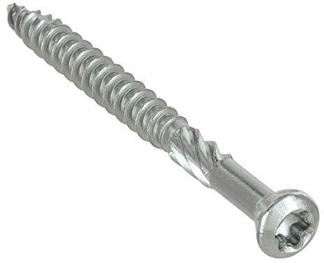 200 Stück Terrassenschrauben 5,0 x 70 Torx | Edelstahl A2 Blank | Rostfrei | Universalschraube | Schrauben