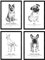 Nacnic Packung dePerros dekorative Poster descripcion.Láminas Hunderasse. A4-Format
