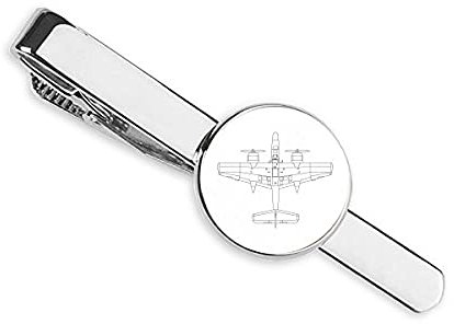 Pince à cravate Avion Armée Ligne Cravate Bar Cadeau Homme d'affaires