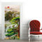 A.Monamour Türtapete Selbstklebend Türfolie Türposter 3D Chinesische Traditionelle Berg Landschafts Malerei Vinyl Folie Türdeko Tapete Wandbild Türaufkleber Türtattoo 85 x 200 cm