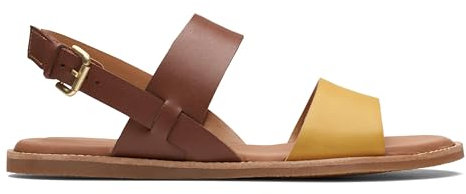 Clarks Femme Karsea Strap Sandales, Tan Combi, 41 EU