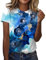 männer Shirt Damen Langarmshirts Blumenmuster Landschaft Bedrucktes Rundhals T Shirts Blusen Elegant Casual Tunika Frühling Herbst Sweatshirt Pullover L