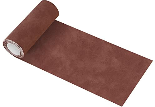 Nastro di riparazione in Velluto,10x160 cm Velluto Adesiva per Riparazioni,Patch di Riparazione in Velluto,Kit di Riparazione in Velluto,per Divani,Seggiolino Auto,Borse,Giacche, Marrone scuro