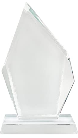 LYFJXX Sublimation Plaques en cristal vierges pour décoration de bureau Plaques personnalisées Cadre photo personnalisé Cadre photo DIY pour impression par transfert de chaleur (Irrégulier)