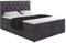 ALTDECOR Boxspringbett mit Matratze und Lattenrost, Boxbett, Topper, Polsterbett mit Bettkasten, Bett mit Stauraum H3-Matratze, Doppelbett, Springboxbett - Mirage - 180x200 - Dunkelgrau Samt