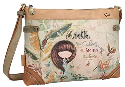 Anekke - Damentasche - Große Umhängetasche - Schultertasche aus Kunstleder mit Gesäßtasche - Amazonia Reißverschluss - Accessoires und Accessoires für Damen - 28 x 22 x 5 cm, bunt, Einheitsgröße