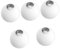 OSALADI 5 Pièces Abat-jour Globe En Verre Remplacement De L'abat-jour Couvercle De Lumière Globe Remplacement De La Lampe Du Ventilateur De Plafond Cache Ampoule Un Verre G9 Terre Blanche