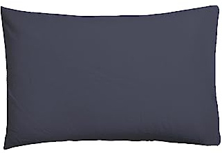 ETHERE MAISON Funda de Almohada Azul Jeans 45x155 cm. Algodón 200 Hilos.