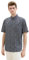 TOM TAILOR Herren Regular Fit Leinen Hemd mit Brusttasche & Muster, 34728 - Navy Outline Palm Leaf Design, L