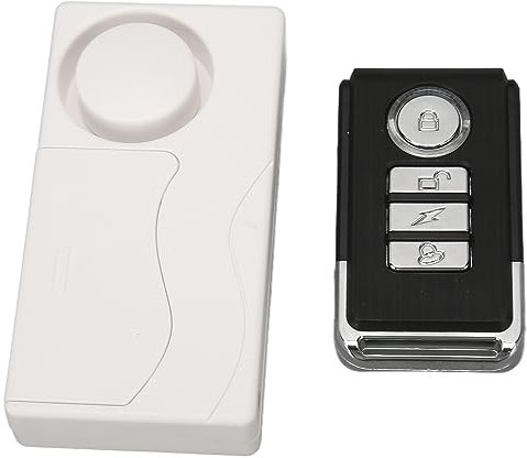 Alarme de Porte sans Fil avec Télécommande, Carillon D'alarme D'ouverture de Fenêtre de Porte sans Fil, Capteur de sécurité à Domicile, Capteur D'alarme de Porte Magnétique pour