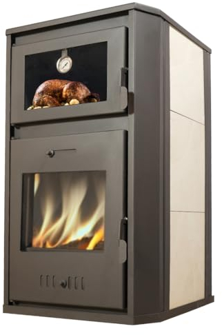Estufa de leña hidro BALKAN ENERGY Rosana Ceramic 18.56-24.56 kW