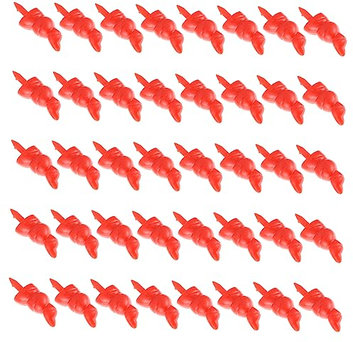 ibasenice 100st Schneemann Nase Zubehör Weihnachtshandwerk DIY Nasen Schneemann-Ornament Winterschneemannnase Karotten Schneemann Nase Schneemann Basteln Plastik Dekorative Gegenstände Mini